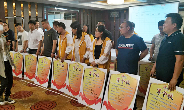 金帝集成灶門店培訓山東站軍令狀 金帝集成灶門店培訓山東站軍令狀