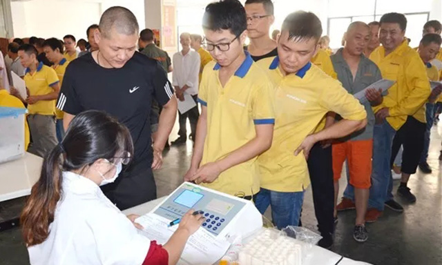 【關愛員工·關注健康】金帝集成灶 組織員工體檢，為員工健康保駕護航！.jpg